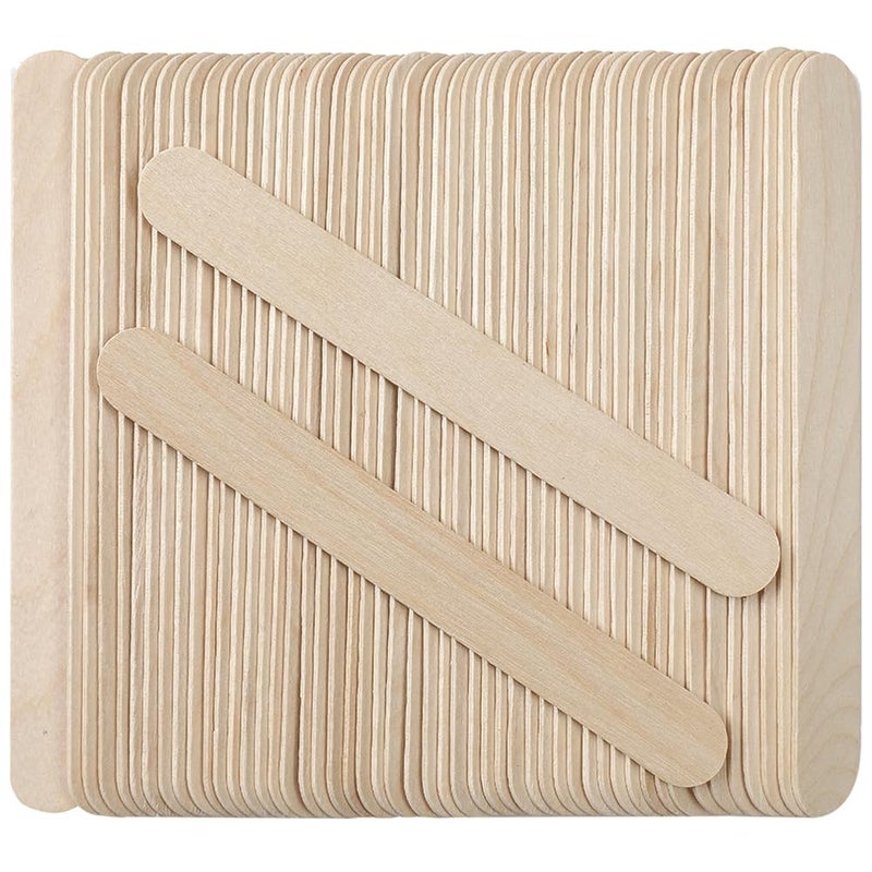 HOOMBOOM 50Pcs Large Wooden Waxing Sticks for Hair Removal - HOOMBOOM Premium Splinter-Free Wooden Sticks for Waxing, Wax Stick for Body Eyebrow and Face Waxing - Image 3